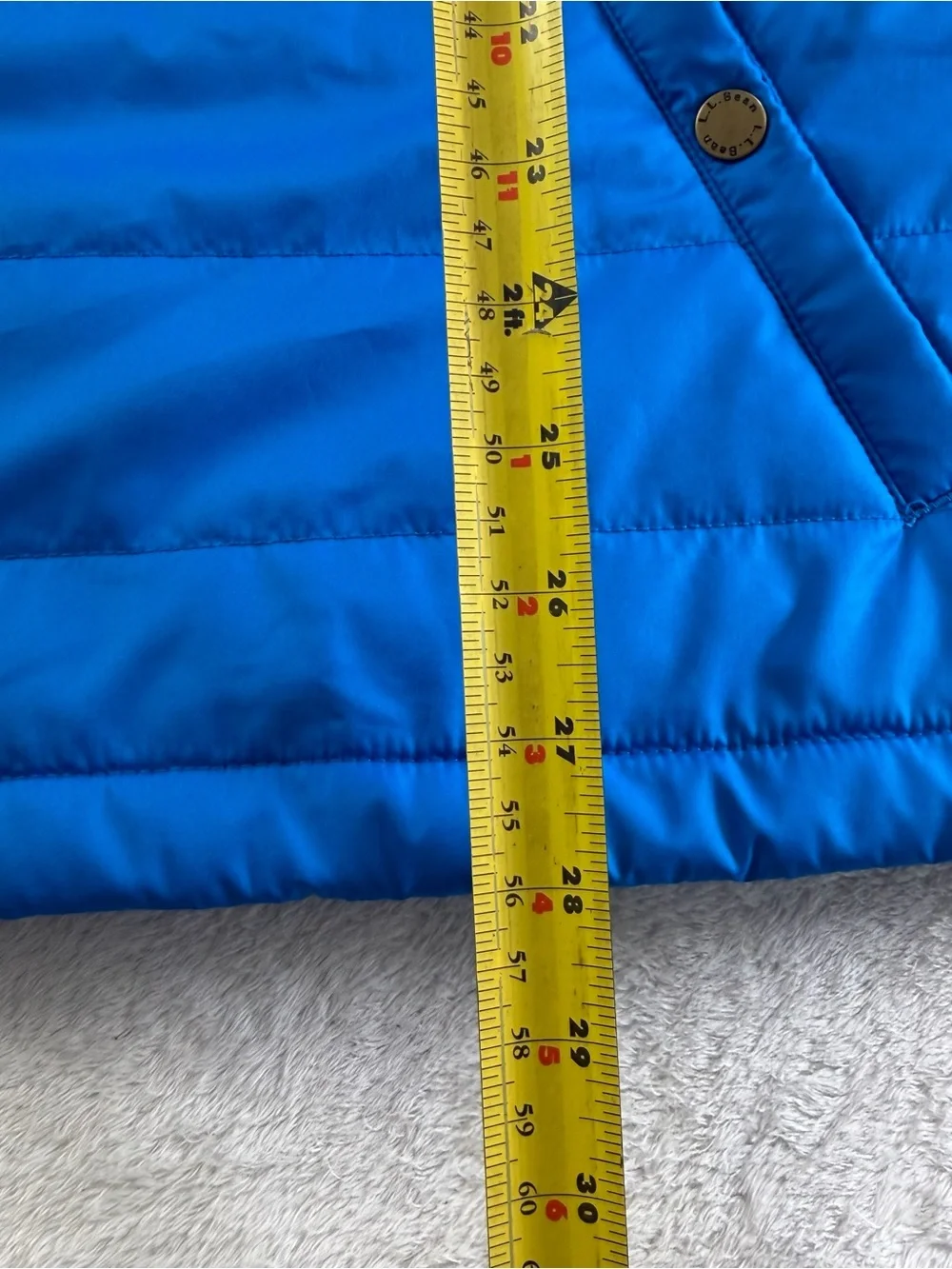 L.L.Bean Mountain Classic Puffer Vest Men XL Blue ColdShield Insulated